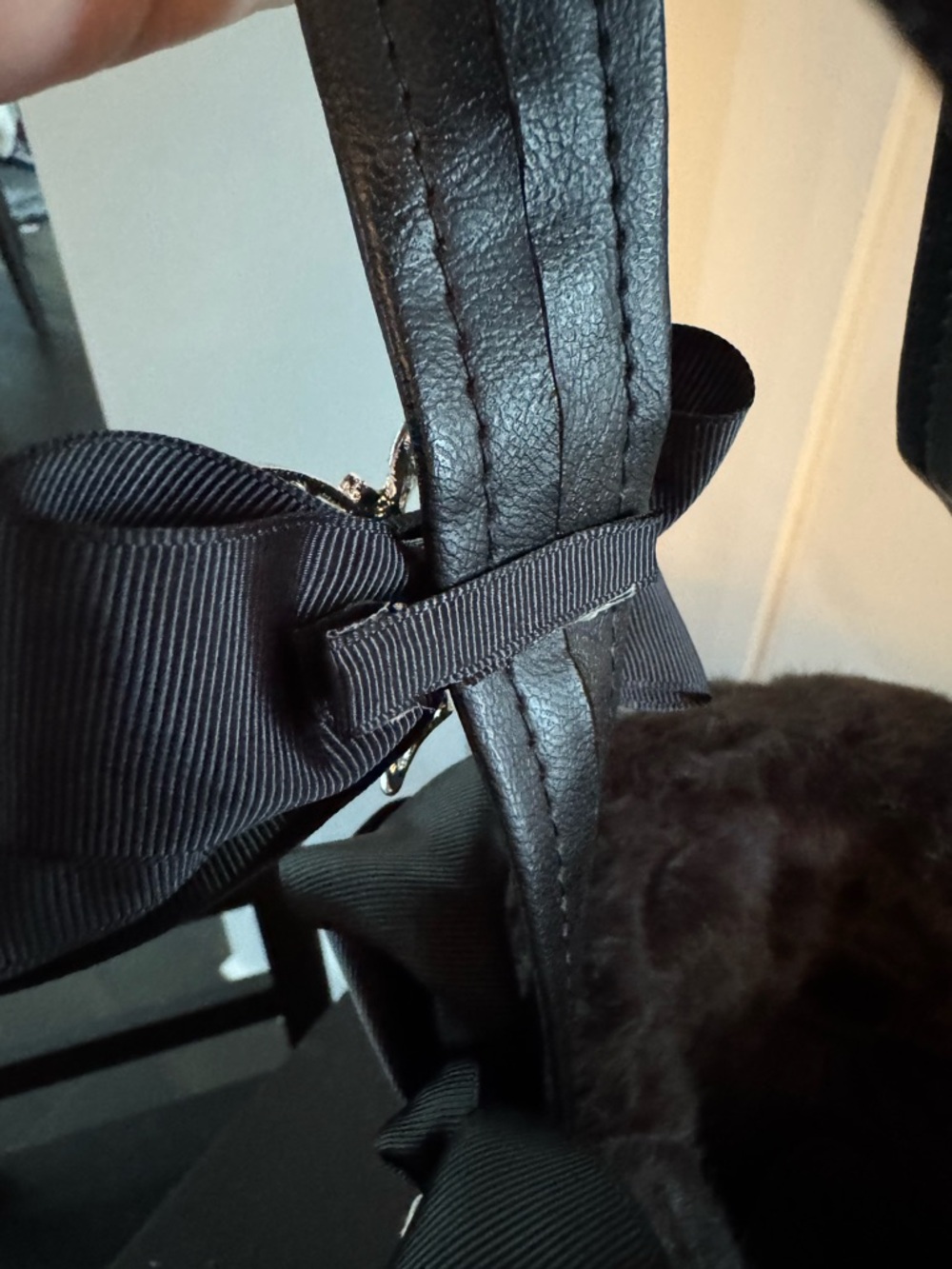 Custom Handmade Black Small Pet Carrier w/Rhinestones - Picture 11 of 16